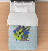 Poppy Paradise Bedding Comforter on a beautifully made bed.